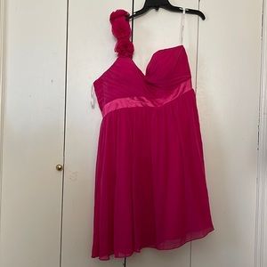 LA JOLI MODE. ONE STRAP BRIDESMAID DRESS PINK. SIZE 20